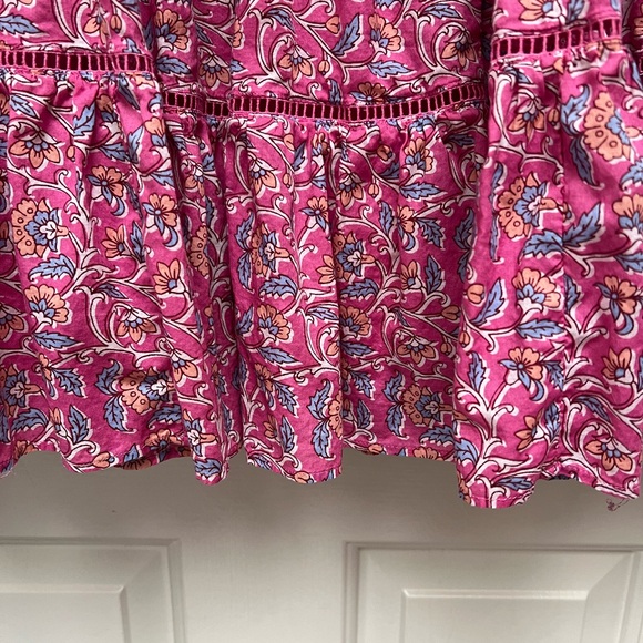 J Crew pink vines block print skirt - Picture 5 of 11